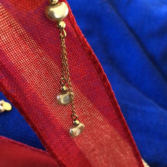 NWT vintage Avon faux pearl Y lariat necklace gold tone - Picture 8 of 8